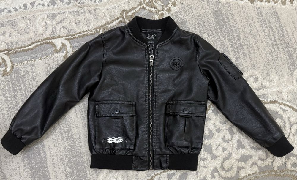 Детская кожанная куртка