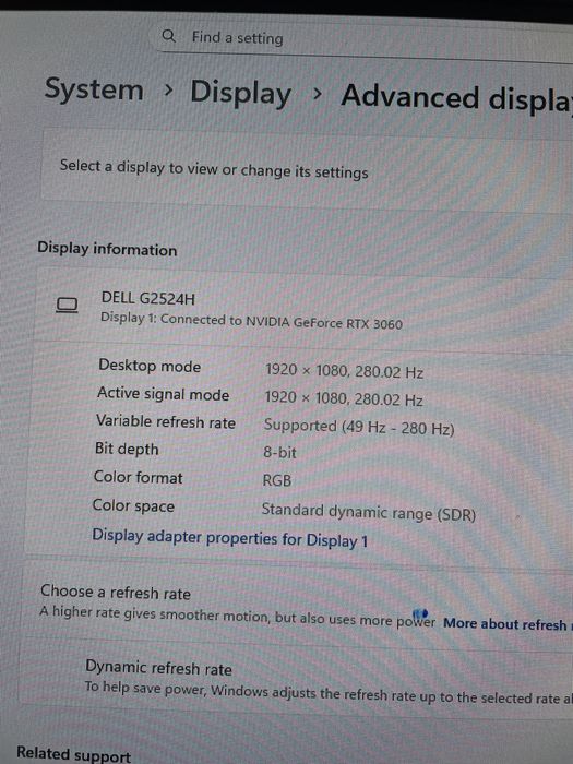 Monitor Gaming Dell 280hz