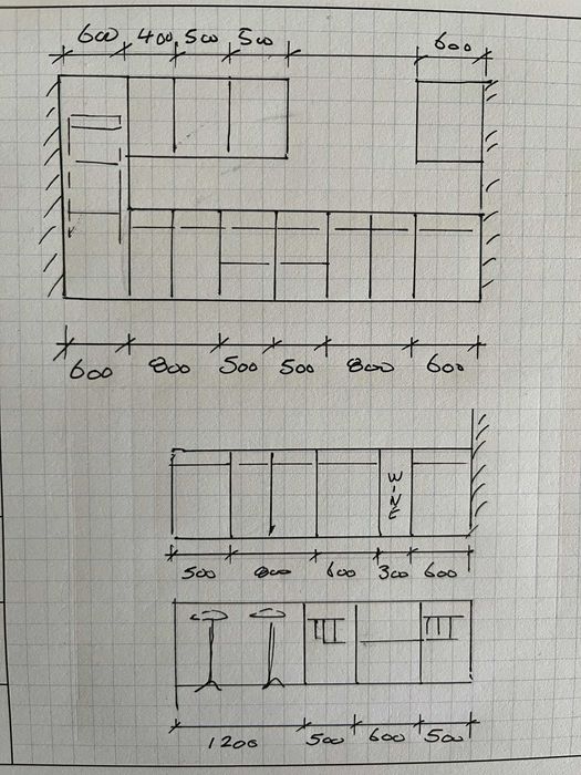Кухня от Дъб - масив + уреди Neff и естесвени гранитни плотове