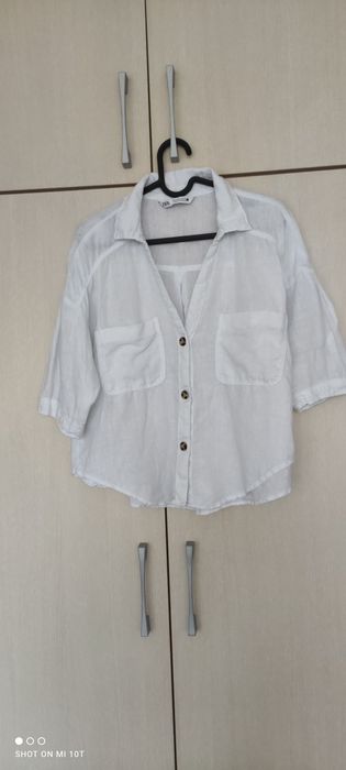 Дамска риза в нежно бяло