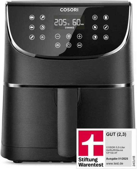 Фритюрник/Air Fryer с горещ въздух COSORI, 11 в 1  XXL  5,5 л