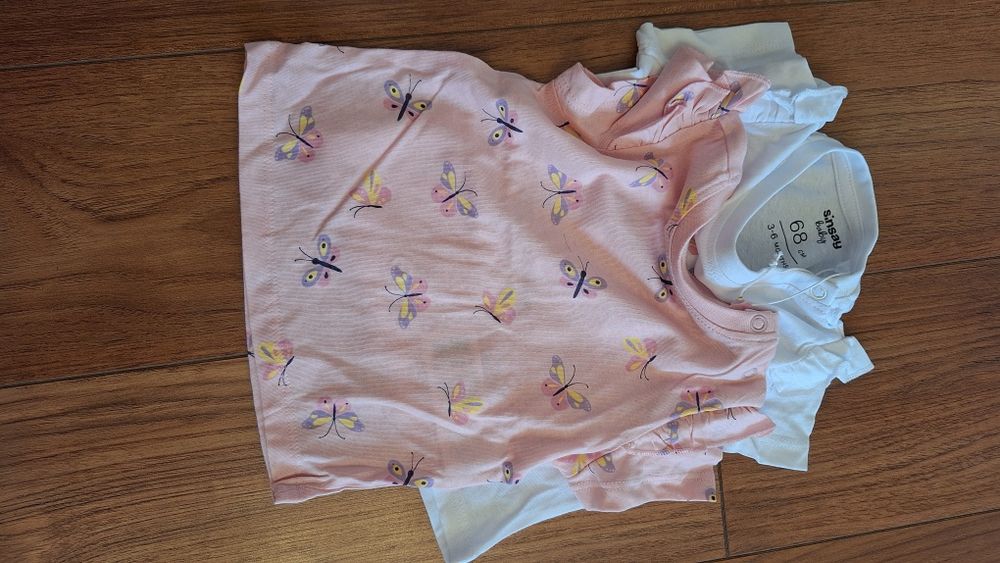 Set 3 body-uri + set 2 tricouri, Sinsay NOI,marime 68