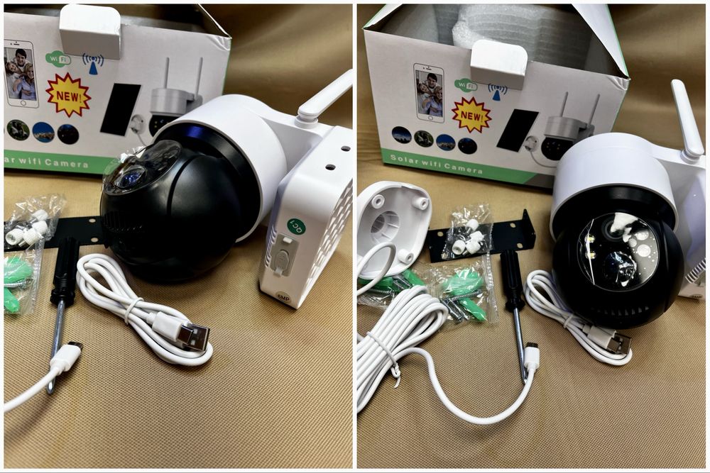 Соларна безжична wifi 8 mpx камера icsee външен монтаж ip 66 camera ka