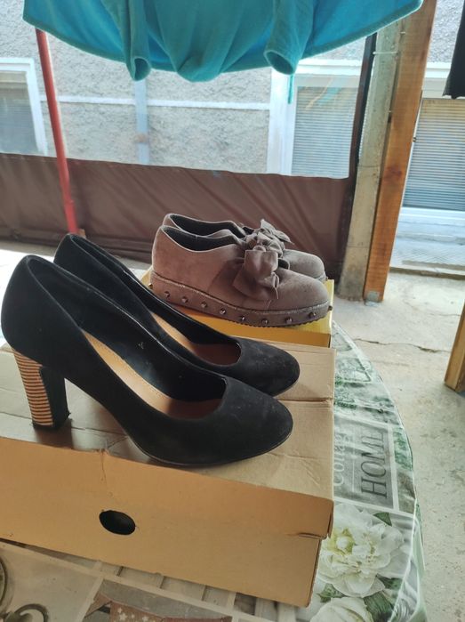 Обувки с ток почти нови