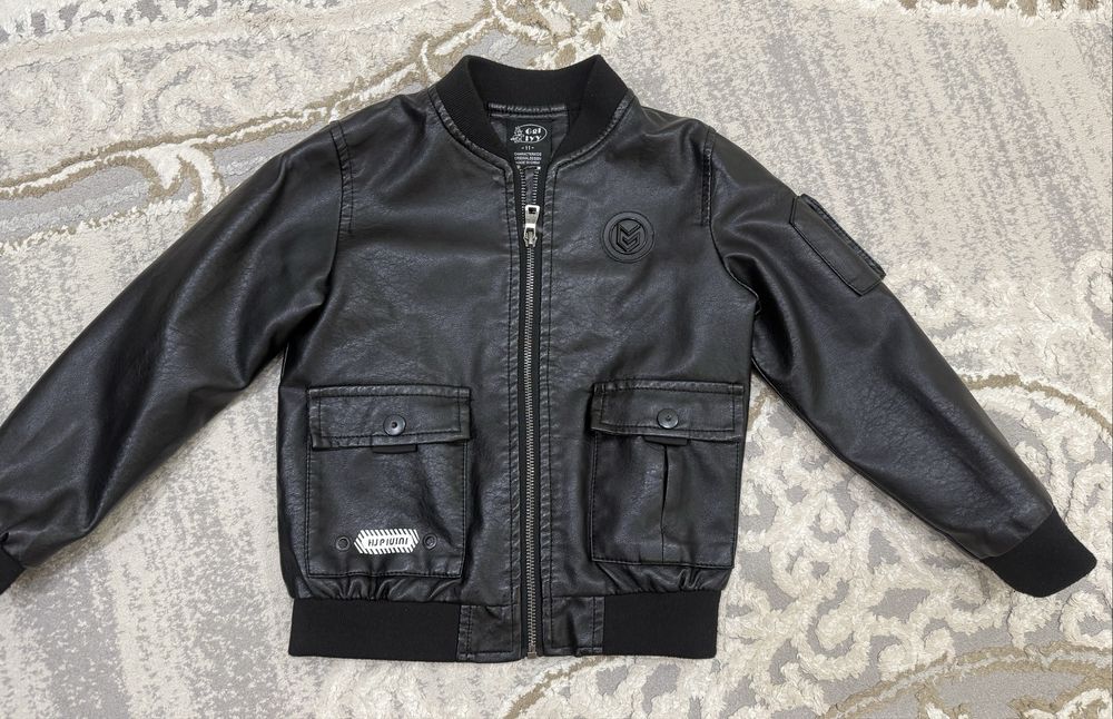 Детская кожанная куртка