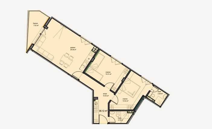 Продава се Тристаен апартамент в София, Овча купел - 114 кв.м за 1930 €/кв.м - Снимка #3