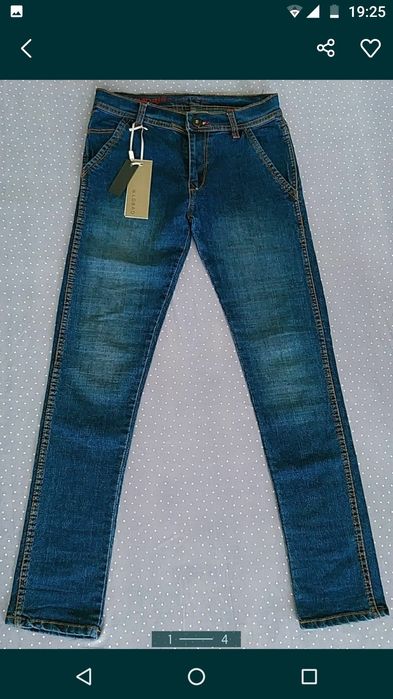 Модное джинсовые брюки для девушек  4  вида .