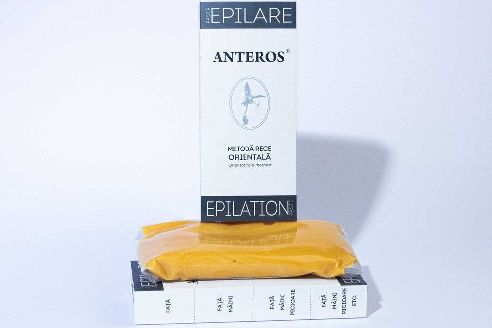 Pasta Epilare ANTEROS Soft Folosire Aplicare Fara Accesorii Utilizare Usoara Profesionala 250gr Suficient Pentru Epilare Totala Femei Barbati