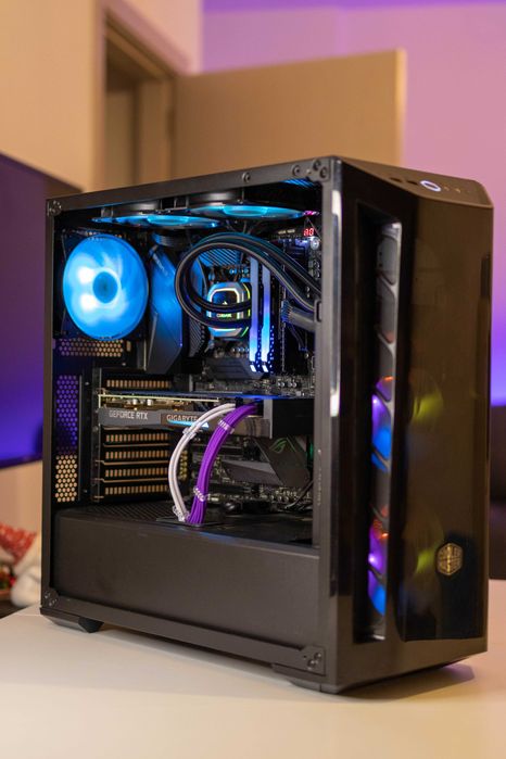 Sistem PC Gaming i9 9900K RTX 3070 White SSD 32GB RAM Corsair Liquid
