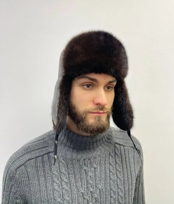 Шапка норковая мужская