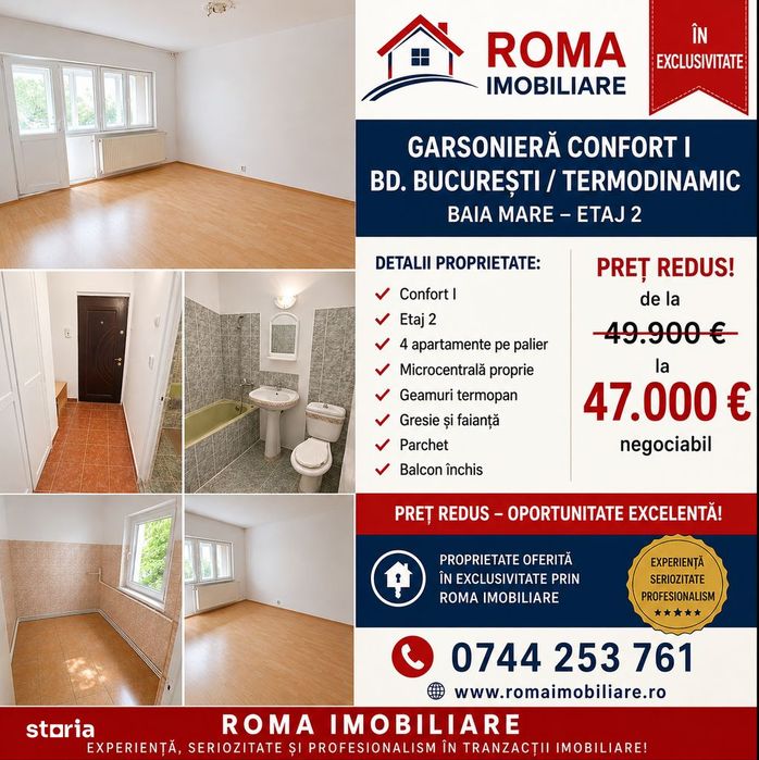 Bd. Bucuresti garsoniera confort I etajul II