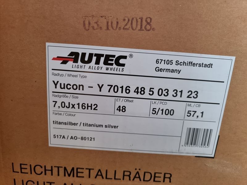 16цола 5x100 Vw,Skoda,Toyota 5х100