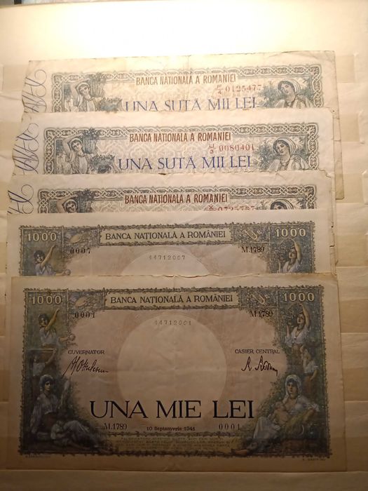 Vand Bancnote vechi Colectie personala