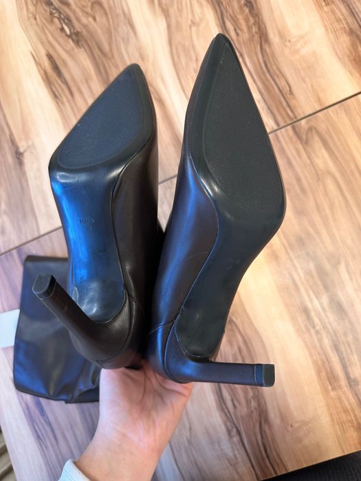 Mango – Кожени ботуши на висок ток – Размер 39 – Чисто нови с етикет