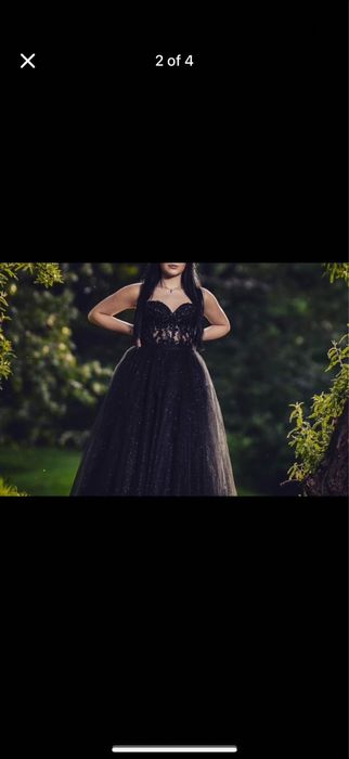 Черна бална рокля