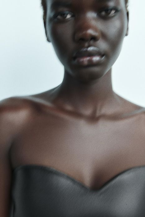 Кожено бюстие / корсет Zara / Зара М