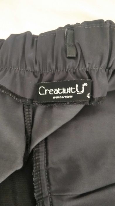 -80% Rochie scurta Creativity, Gri-Petrol, marime S/36, Trimit Gratuit