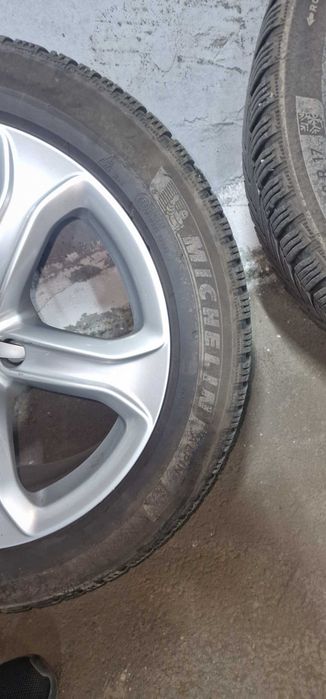 Set jante originale Audi R17 ET28 5x112 + anvelope Michelin Alpin 6 225/50 R17