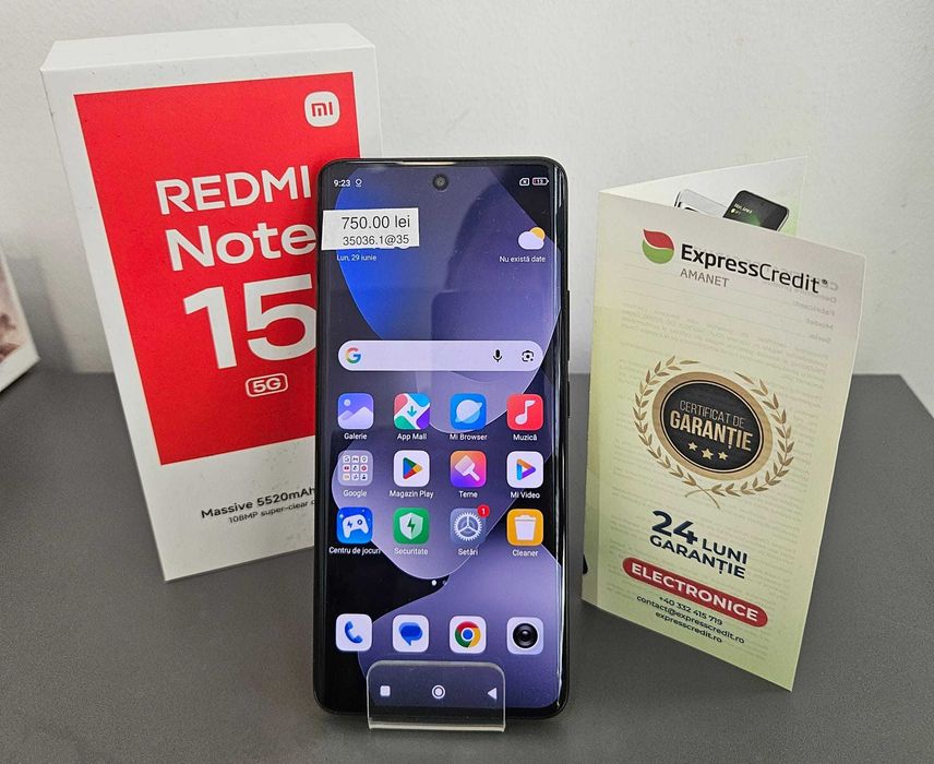 Telefon Xiaomi Redmi Note 15 5G(AG32 B:35036-AG35) Garantie 2 Ani!