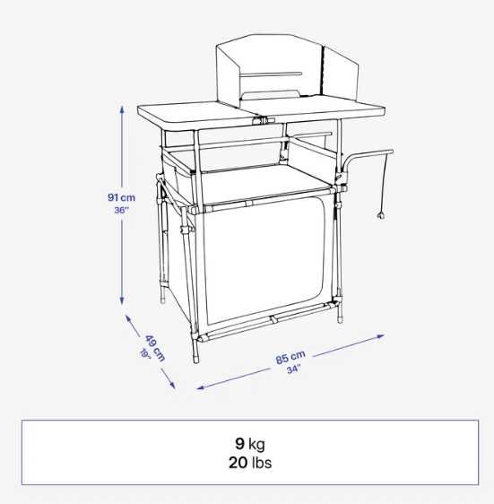 Mobilier De Bucătărie L - Pliabil - produs nou