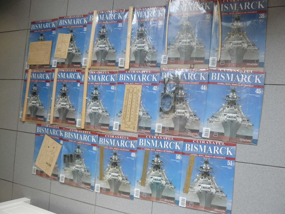 15 Numere Reviste CUIRASATUL BISMARCK Sigilate De La Editura Hachette