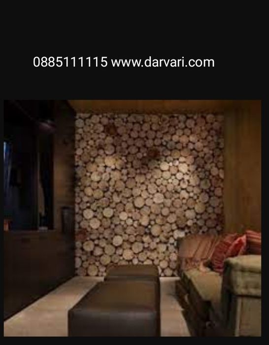 дървени шайби от различни видове дървесина