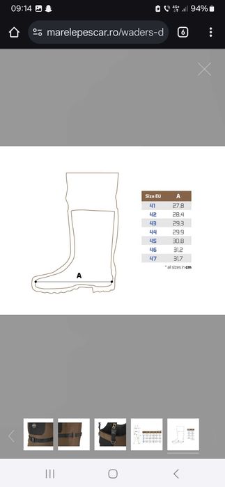 Waders Delphin ORAVA din Neopren nr 43