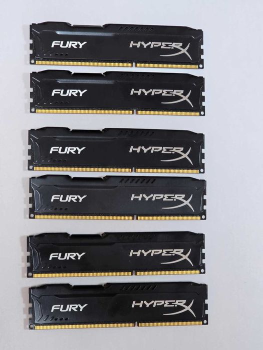 Kit Memorie RAM Kingston HyperX Fury Black 8GB (2x4GB) DDR3 1866MHz CL10 1.5V HX318C10FB/4