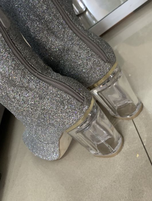 Ghete glitter cu sclipici