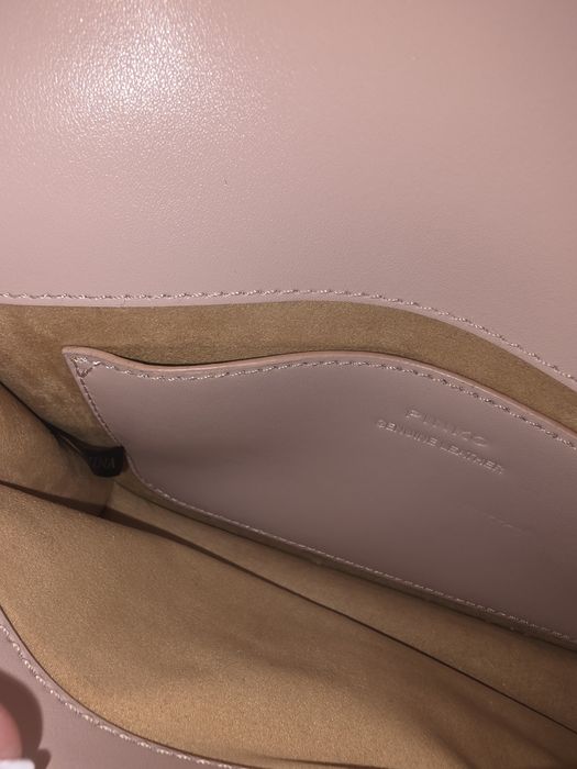 Pinko Love Bag Mini - оригинална, естествена кожа, розова