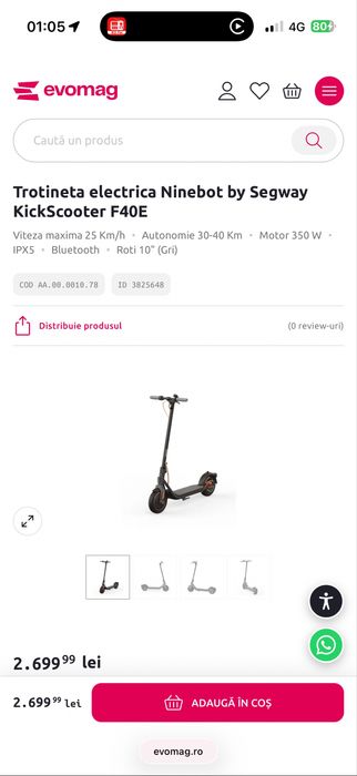 Ninebot Kickscooter F40e
