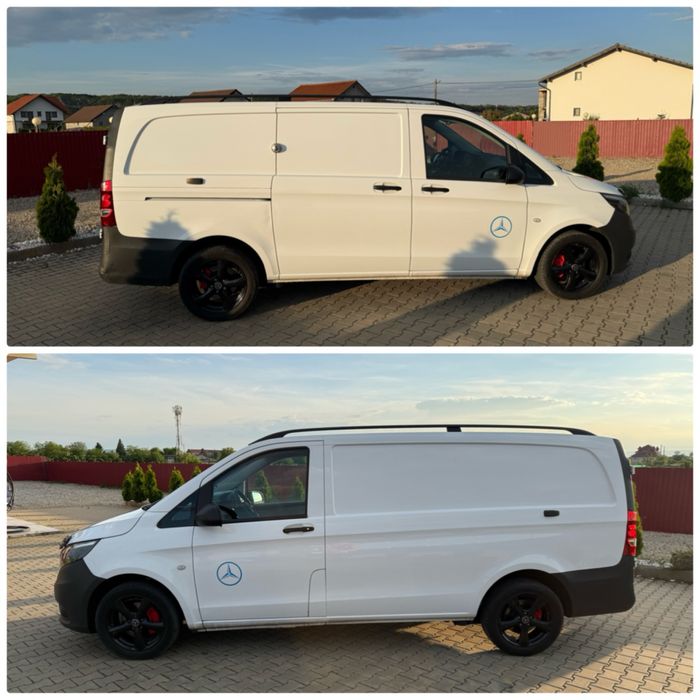 MERCEDES VITO LUNG 163 cai EURO 6 Clima Pilot Full Senzori Navigatie Color km reali Volan Piele+comenzi fara rugina recent adusa din Germania ZOLL