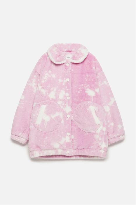 Утеплённая шуба-бомбер Befree (oversize) Y2k