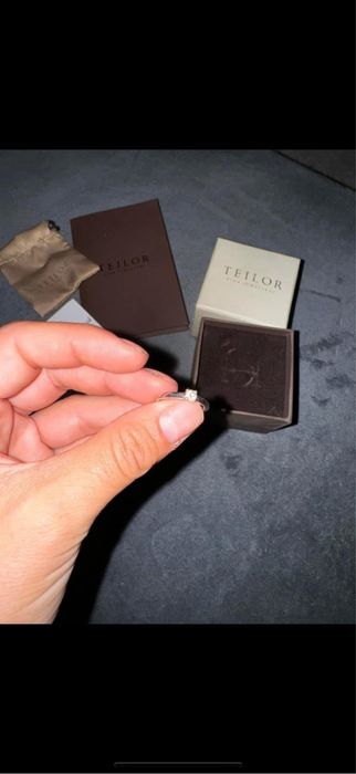 Inel logodnă diamant 0.31 ct aur 18K TEILOR cu certificat