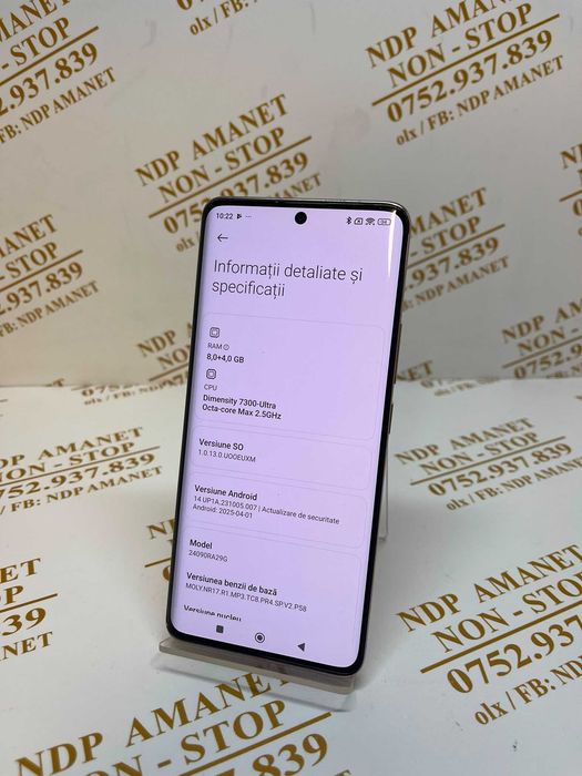 NDP Amanet NON-STOP Bld.Iuliu Maniu 69 REDMI NOTE 14 PRO (57853)