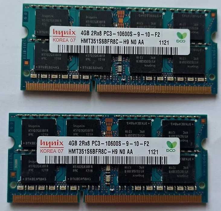 Модули памяти ноутбука DDR3 Hynix 4GB 1333Mhz