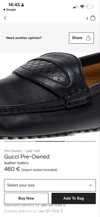 Gucci кожени мокасини – оригинал