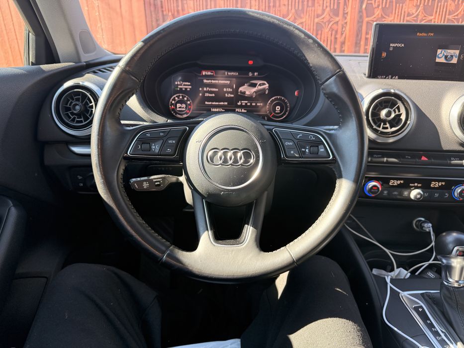 Volan 3 spite din piele cu comenzi AUDI A3/A4/A6/ Q2/Q3/Q5