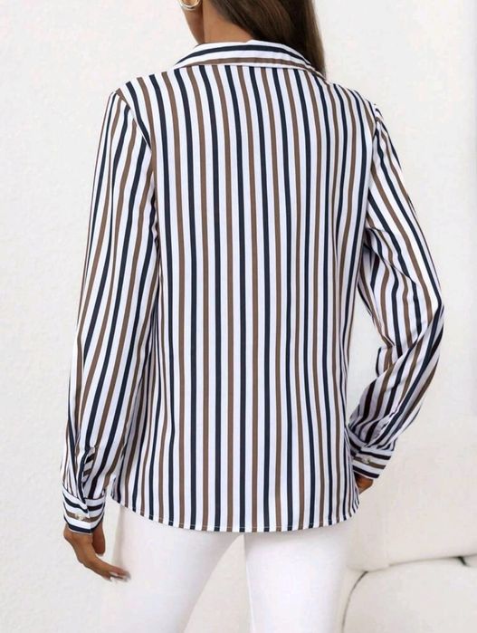 Cămașă stil Office/Casual cu dungi Noua