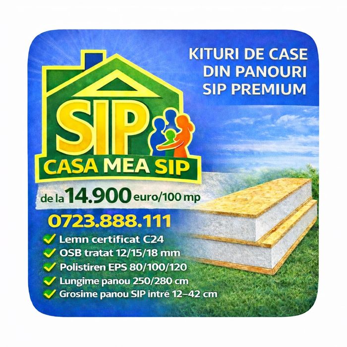 Kit case din Panouri SIP PREMIUM