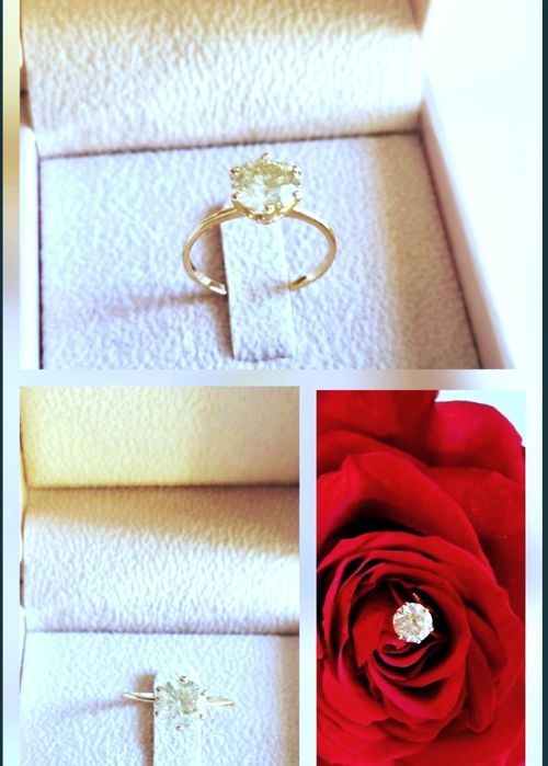 Inel cu diamant NATURAL stralucire pura, 1,72C,aur 18K,Round Brilliant