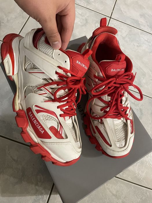 Balenciaga track white/red оригинални