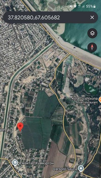 СРОЧНО!! Сурхондарё вил Кумкургон 35 сотих сотилади. Булиб хам сотамиз