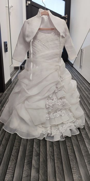 Детска булчинска рокля с болеро