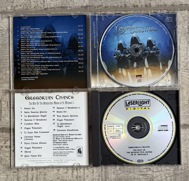 Lot 7 cd-uri cu muzica Gregoriana (Gregorian Chant)