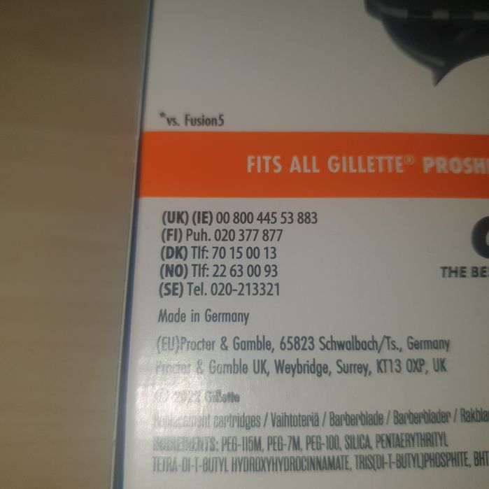 Set 8 rezerve Gillette Proglide germania