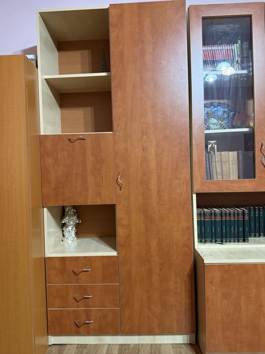 Vand mobila living pal/culoare cires