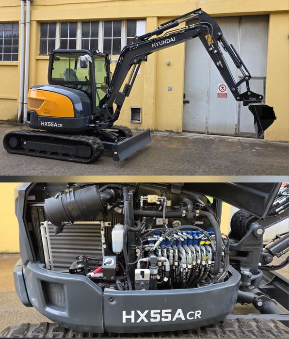Excavator HYUNDAI HX55A  midi excavator NOU cu ZERO ORE