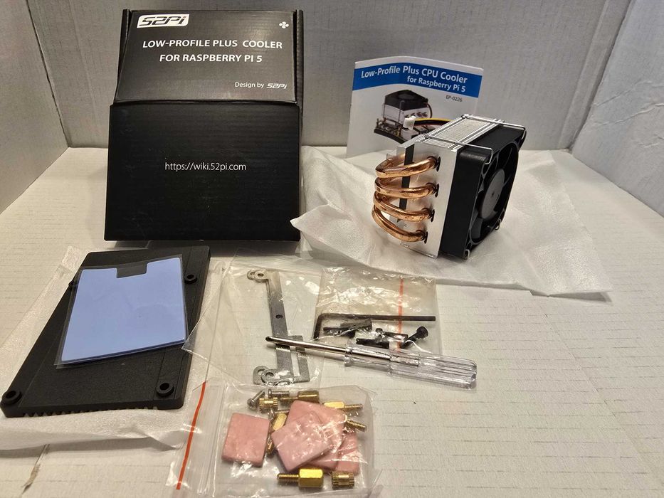 Radiator Heatsink 52pi Low-Profile Raspberry Pi 5 / Bitaxe Gamma 601