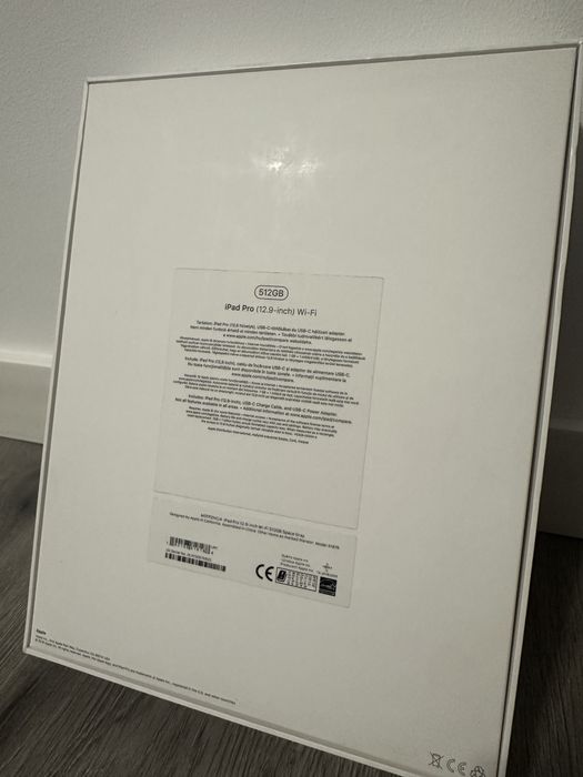 Ipad Pro 12.9 inch Wi-fi 512 GB Space Grey, 3rd gen